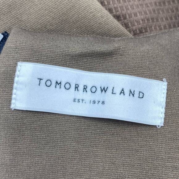 Tomorrowland Woman’s Textured Mid Length Brown Shift Dress- Medium - Picture 4 of 7